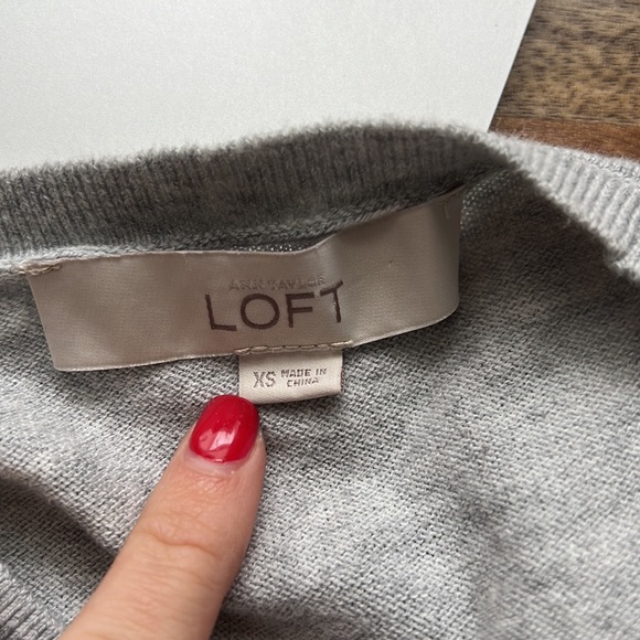 LOFT light weight button up cardigan 100% cotton - Picture 3 of 5